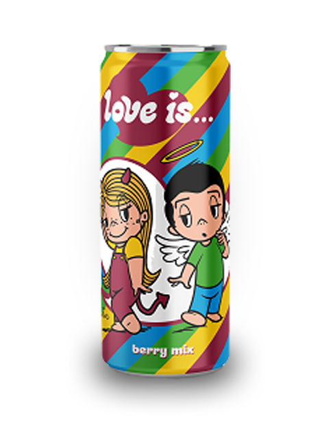 

Газированный напиток LOVE IS Микс вкусов 330 мл Упаковка 12 шт