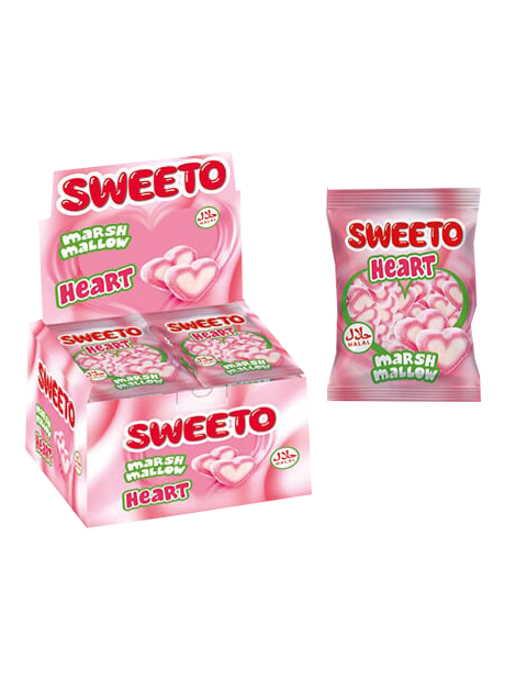 

Маршмеллоу Sweeto Сердечки 30 гр Упаковка 24 шт
