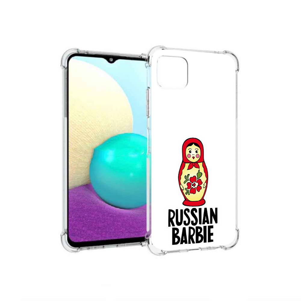 

Чехол MyPads Tocco для Samsung Galaxy A22 матрешка, Прозрачный, Tocco