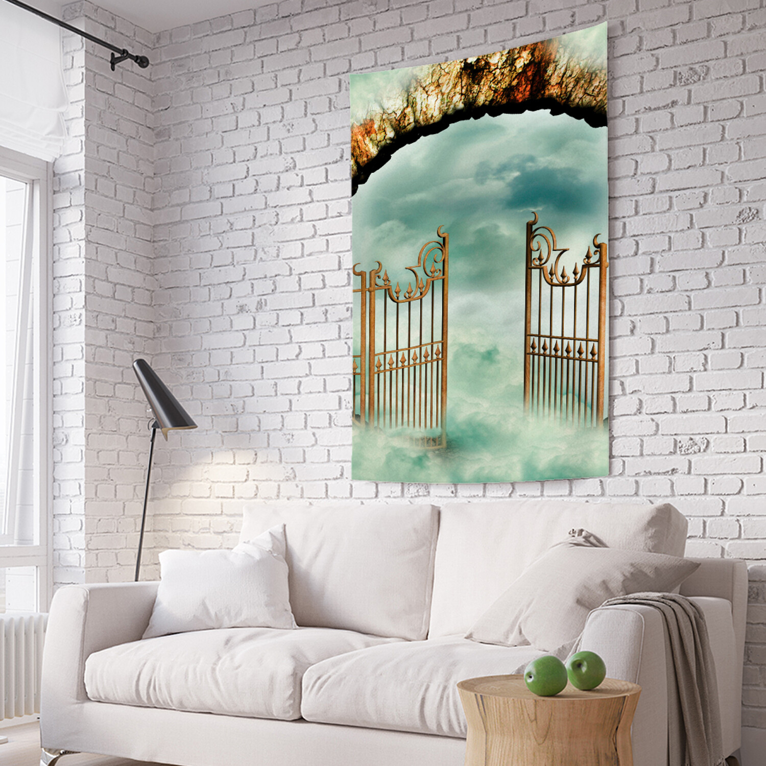 фото Вертикальное фотопанно на стену joyarty "божественные ворота", 150x200 см