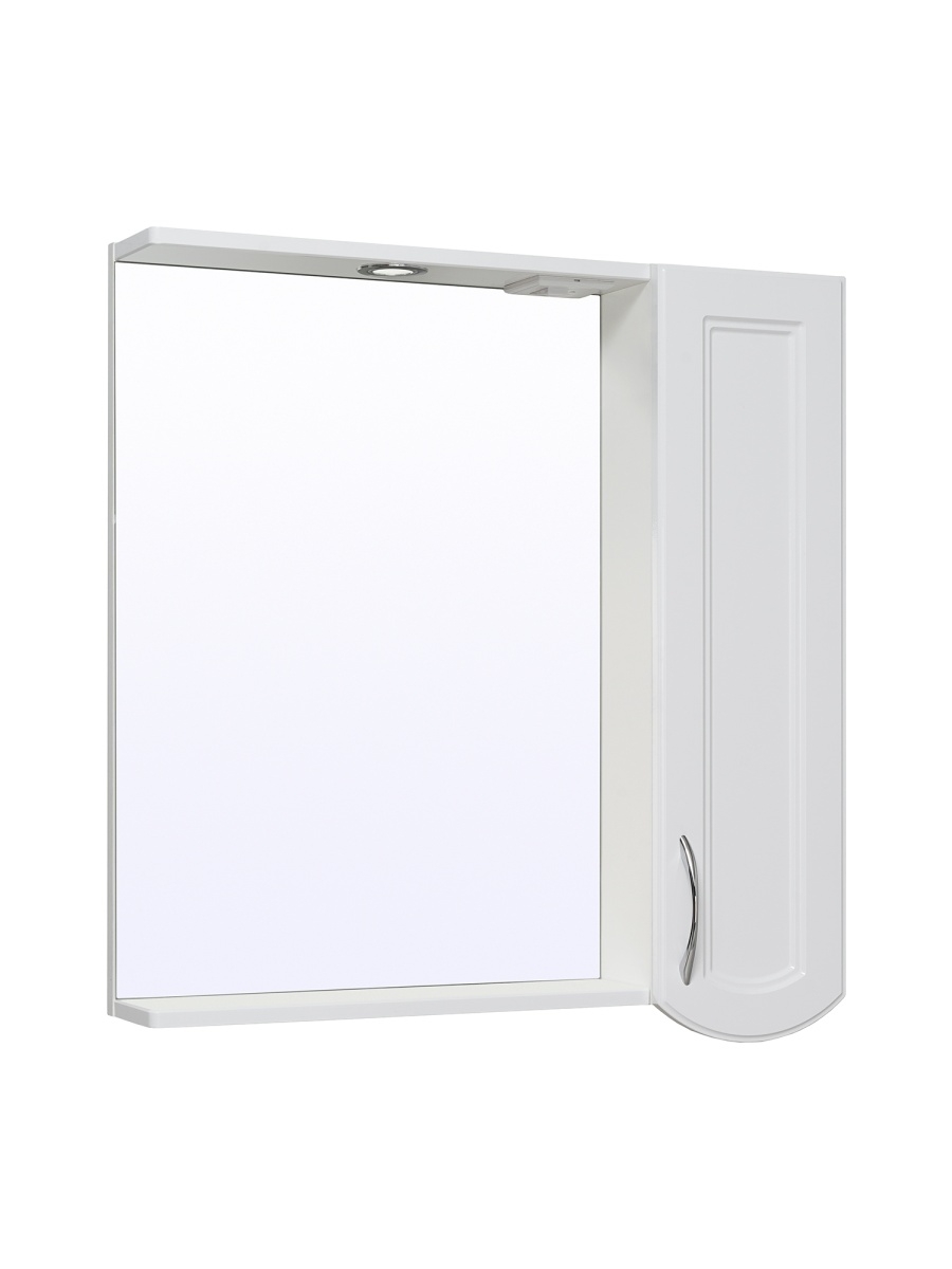 Зеркальный шкаф Руно Runo Неаполь 75, правый кпб неаполь коричневый р cем с простыней на резинке 180х200