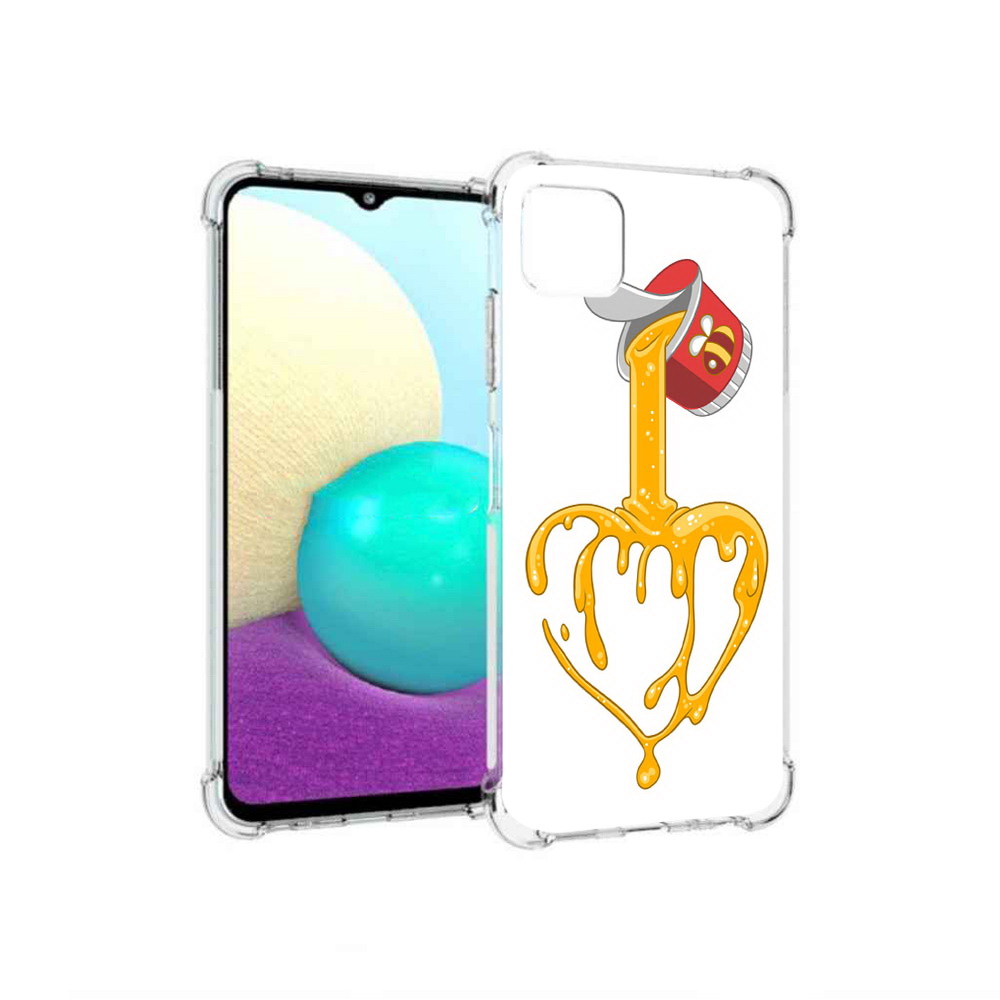 

Чехол MyPads Tocco для Samsung Galaxy A22 медовое сердце, Прозрачный, Tocco