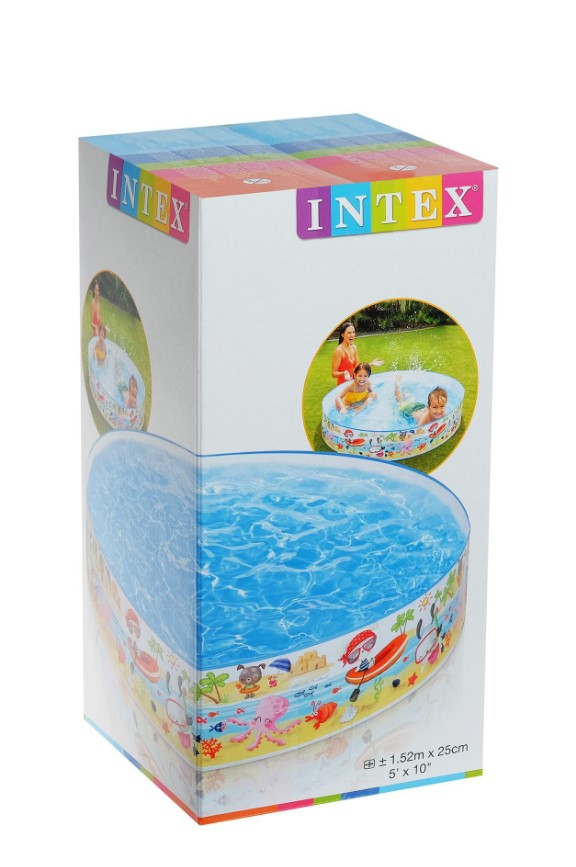 

Бассейн детский Intex Пляж 152 х 25 см 443 л, Разноцветный