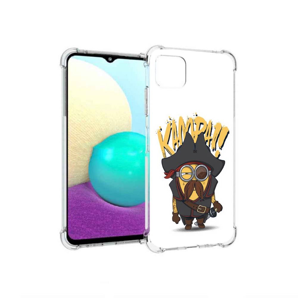 

Чехол MyPads Tocco для Samsung Galaxy A22 миньон пират, Прозрачный, Tocco