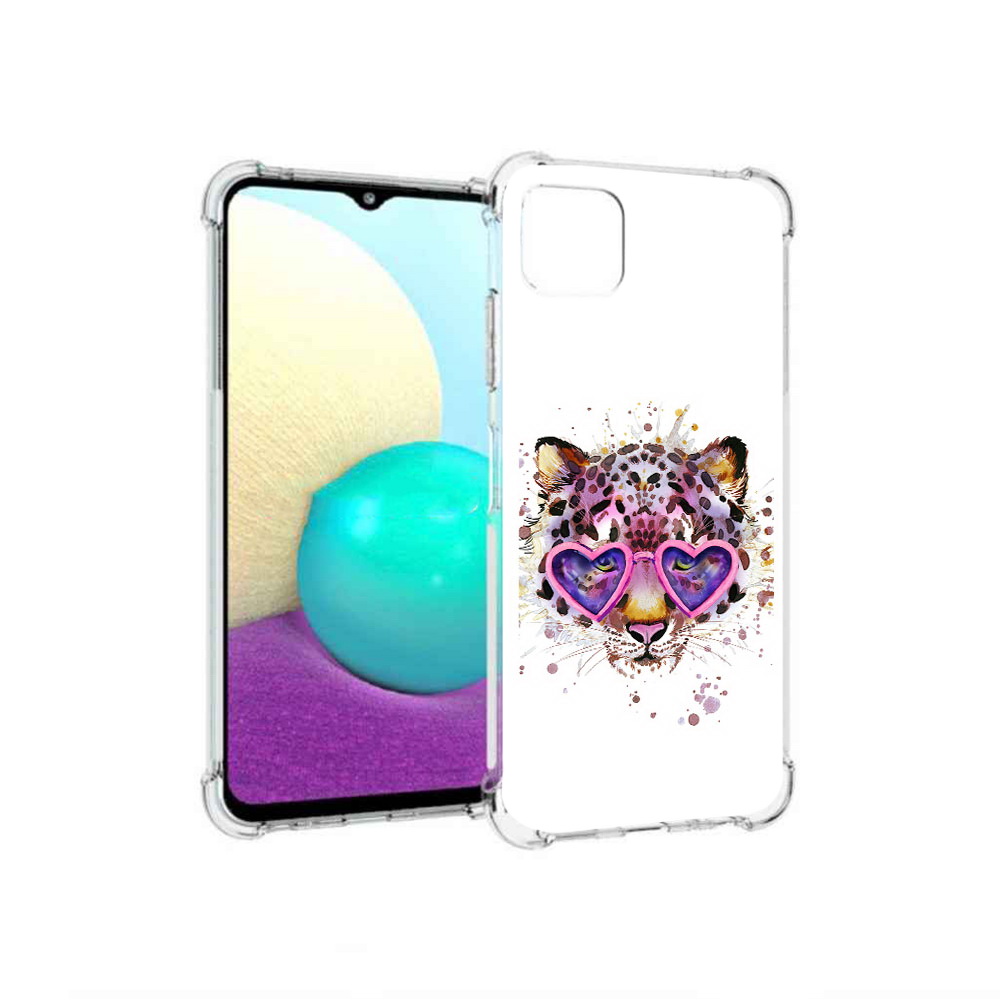 

Чехол MyPads Tocco для Samsung Galaxy A22 модный леопард, Прозрачный, Tocco