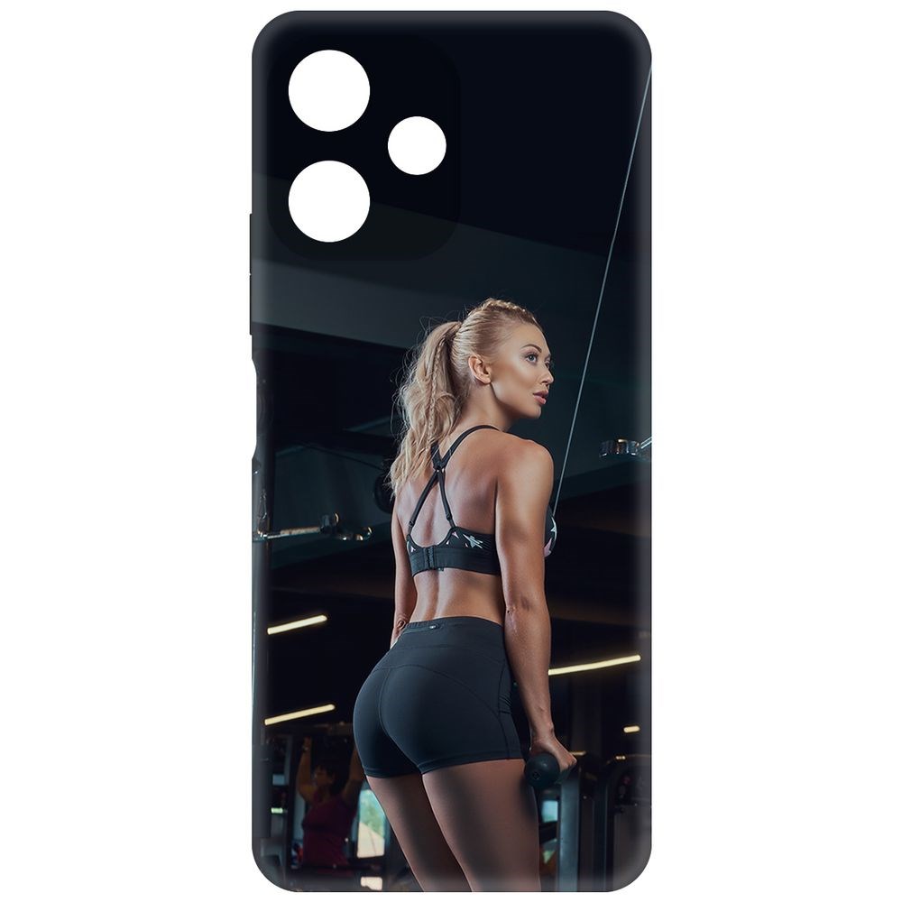 

Чехол-накладка Krutoff Soft Case Шорты женские для Poco M6 Pro 5G черный