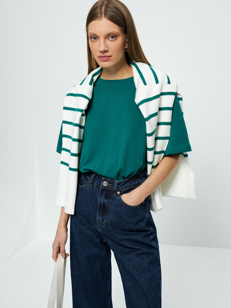 

Футболка женская ZARINA 3122516402 зеленая M, 3122516402