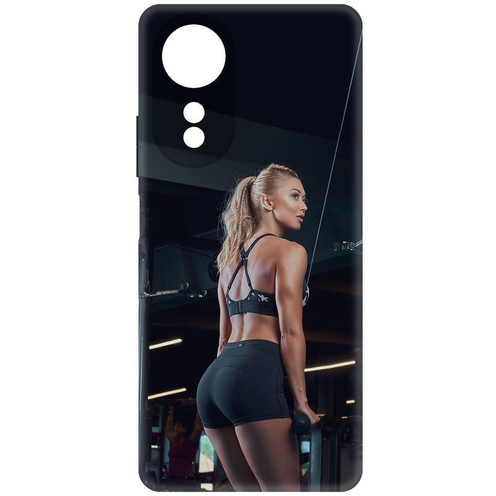 

Чехол-накладка Krutoff Soft Case Шорты женские для Oppo A58 4G черный