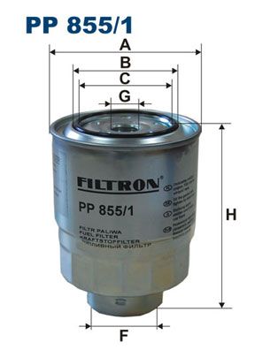 

Фильтр топливный FILTRON PP855/1