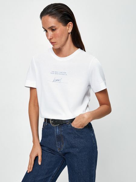

Футболка женская ZARINA 3121509409 белая 2XL, 3121509409