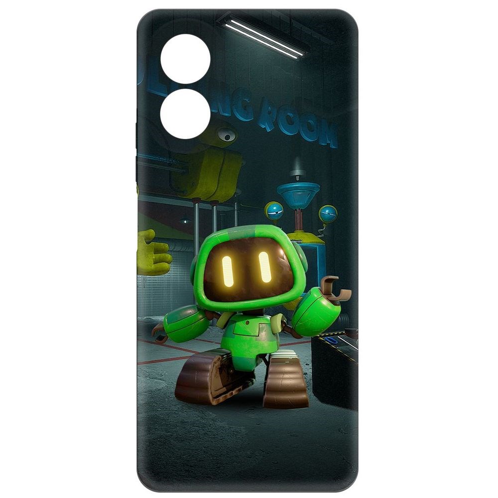 

Чехол-накладка Krutoff Soft Case Хаги Ваги - Буги-бот для Oppo A38 4G черный