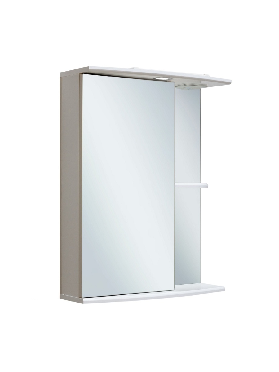 Зеркальный шкаф Руно Runo Николь 55 /левый/ николь сб 2595 1 шкаф 4х дверный с зеркалами