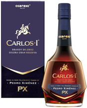 

Бренди Osborne Carlos I Pedro Ximenez в подарочной коробке 40%,3 0,7 л