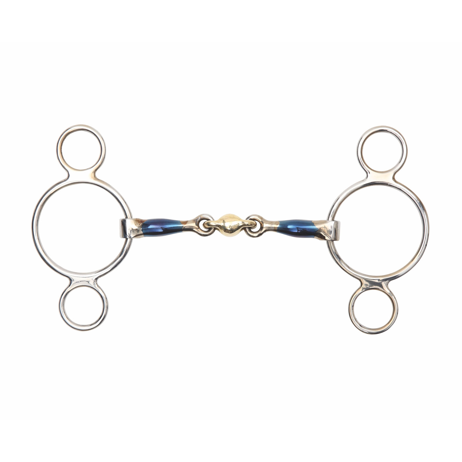 Трензель для лошади восьмерка SHIRES Blue Sweet, 14 см