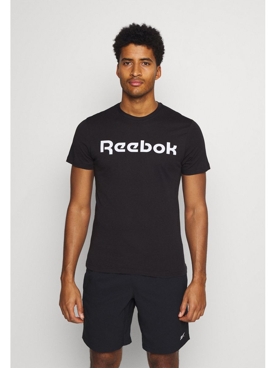 

Футболка мужская Reebok RE542D0OU черная S, Черный, RE542D0OU