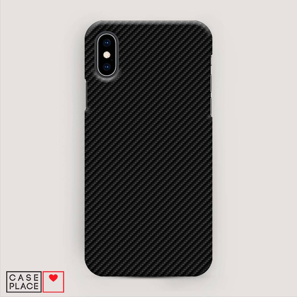 

Пластиковый чехол "Черный карбон" на Apple iPhone X (10), 11020-2