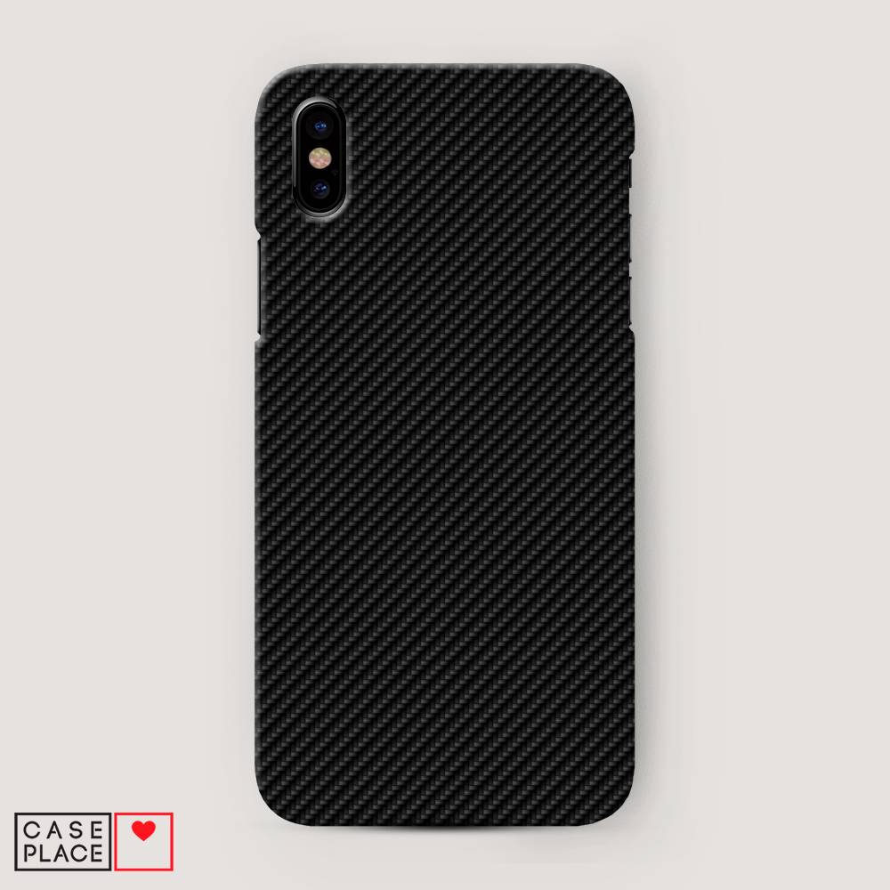

Пластиковый чехол "Черный карбон" на Apple iPhone XS Max (10S Max), 11920-2