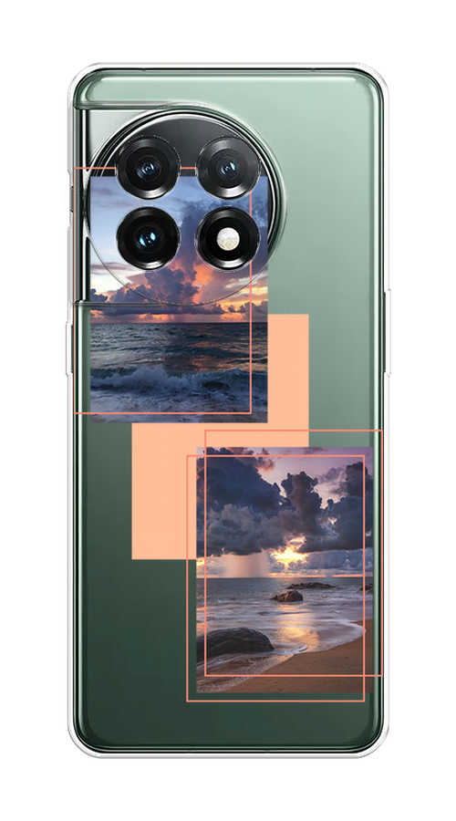 

Чехол на OnePlus 11 "Sky collage", Розовый;прозрачный;синий, 153650-1