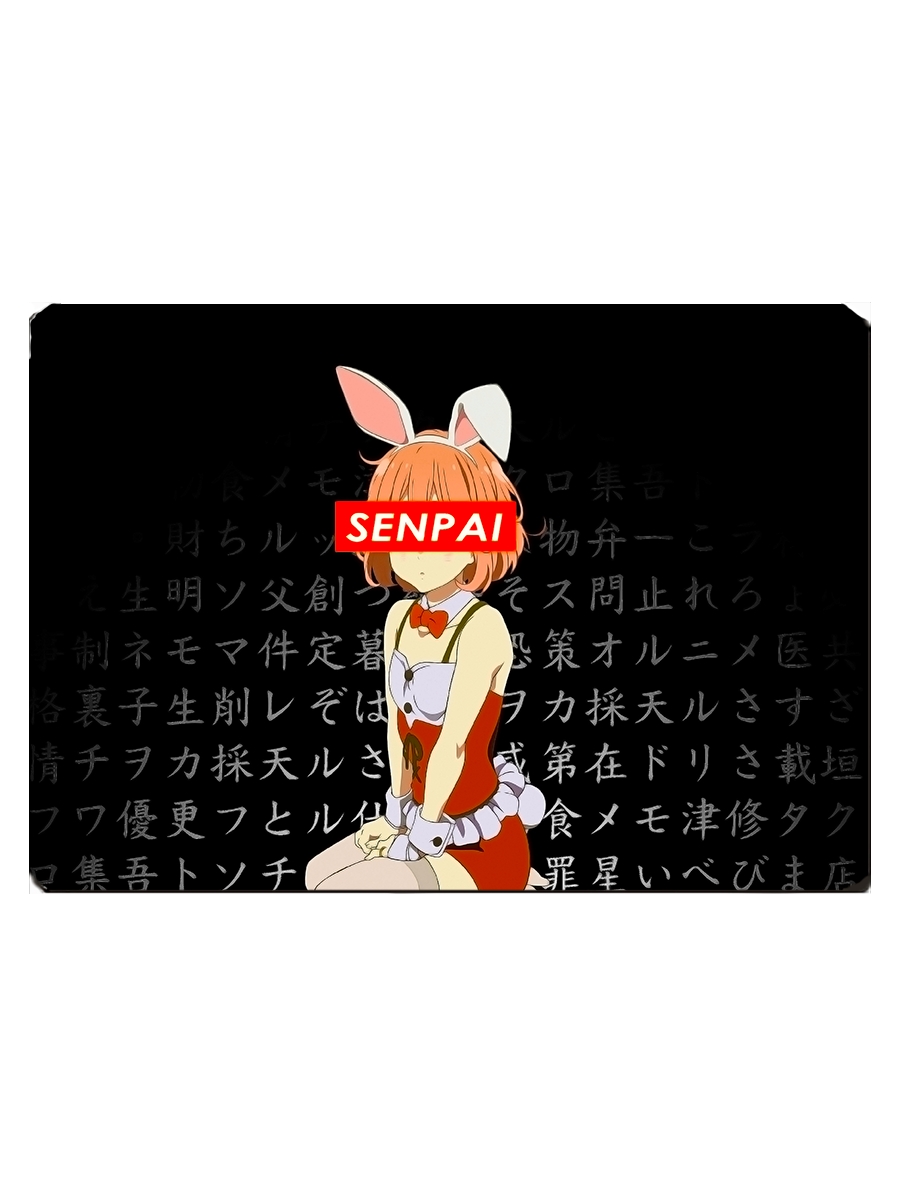 фото Игровой коврик для мыши anime senpai, антме сенпай девочка с ушками drabs