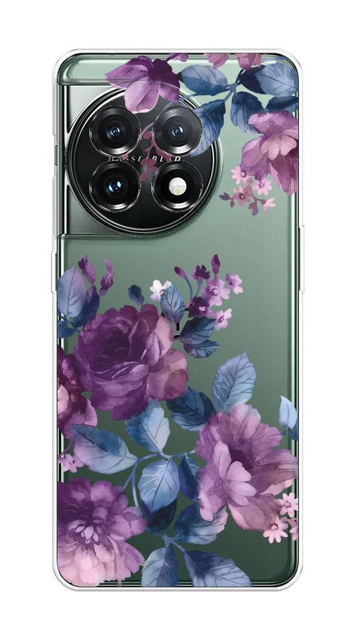 

Чехол на OnePlus 11 "Purple Blossoms", Синий;фиолетовый, 153650-1