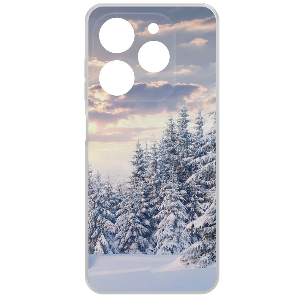 

Чехол-накладка Krutoff Clear Case Снежный пейзаж для TECNO Spark Go 2024, Прозрачный