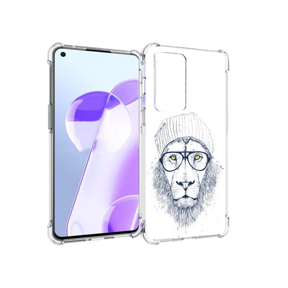 

Чехол MyPads Tocco для OnePlus 9RT хиппи лев (PT172016.131.663), Прозрачный, Tocco