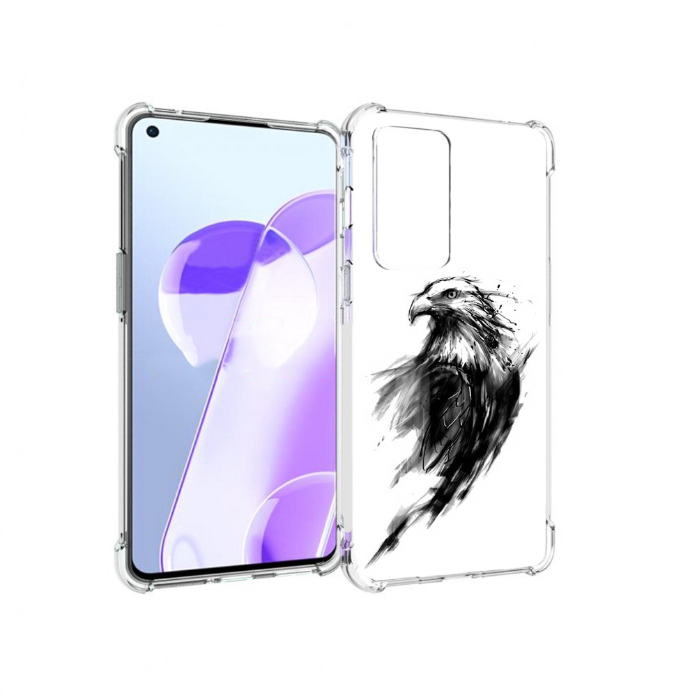 

Чехол MyPads Tocco для OnePlus 9RT чб птица (PT172016.131.670), Прозрачный, Tocco