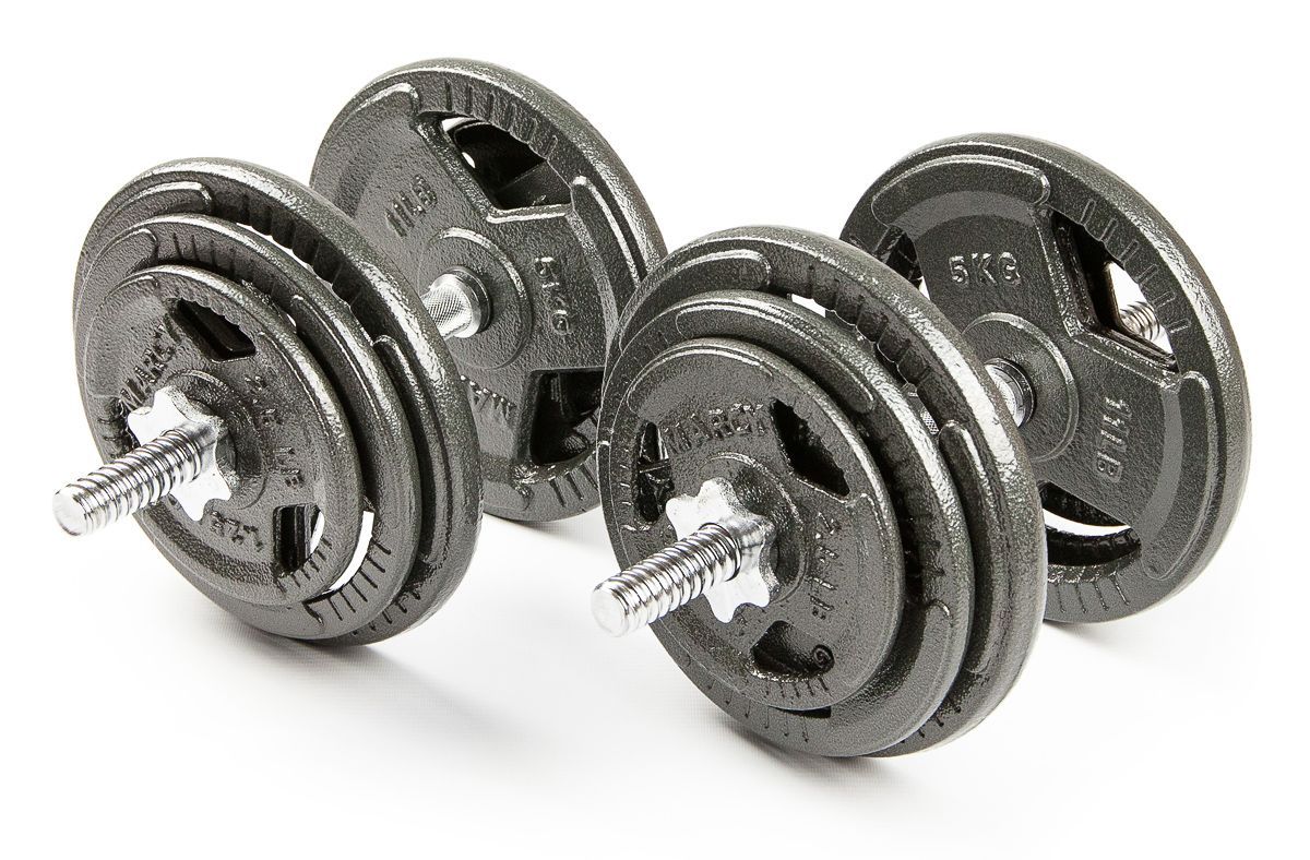 

Набор гантелей с железной ручкой ATLAS SPORT HAMMERTONE 2x19 кг, Atlas Sport