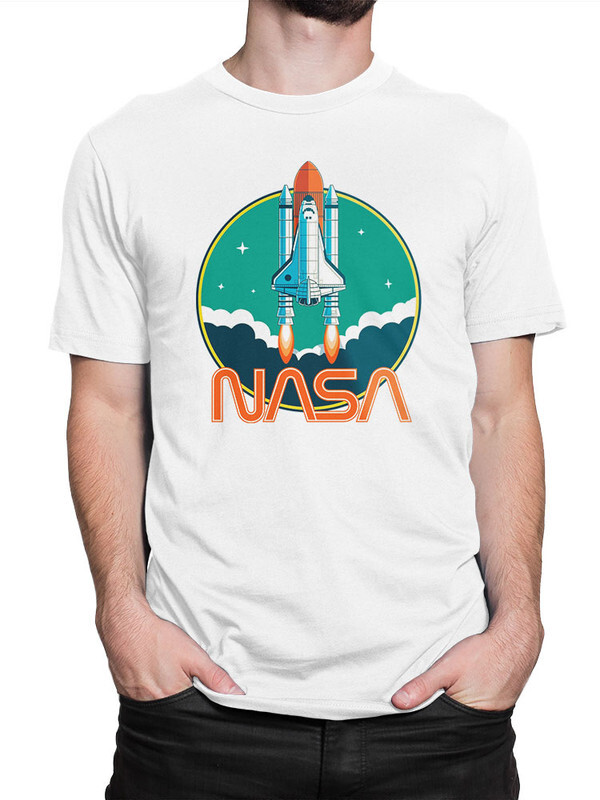 фото Футболка мужская design heroes nasa белая 2xl