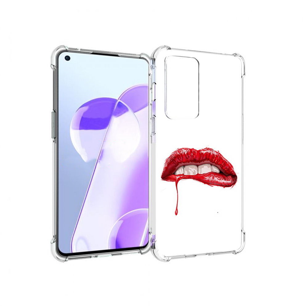 

Чехол MyPads Tocco для OnePlus 9RT яркие красные губы (PT172016.131.706), Прозрачный, Tocco