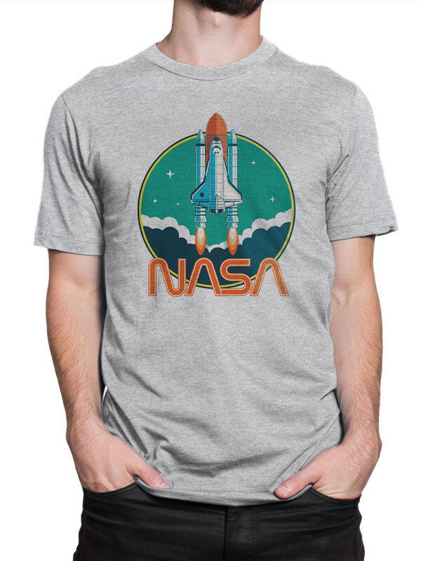 фото Футболка мужская design heroes nasa серая 2xl