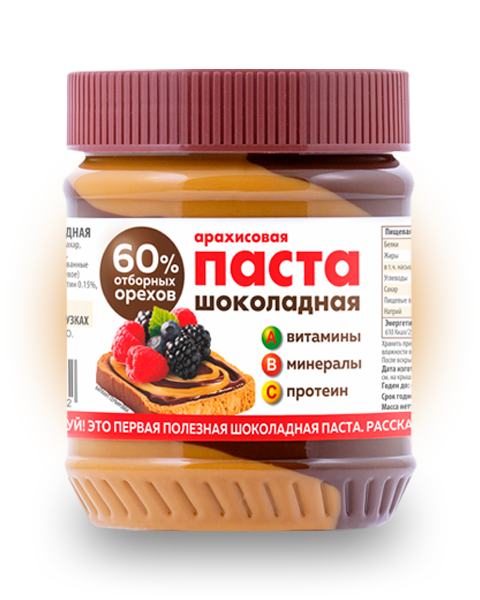 

Арахисовая паста Азбука Продуктов шоколадная 340 гр Упаковка 12 шт