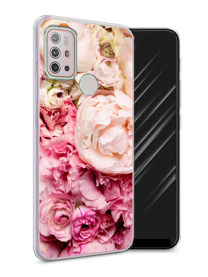 

Чехол Awog на Lenovo K13 Note/Motorola Moto G10/G20/G30 "Пионы яркие", Разноцветный, 242150-8