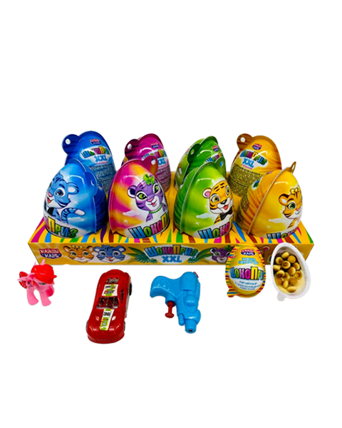 фото Печенье канди клаб с шоколадной пастой и игрушкой шокоприз xxl тигры 30 гр упаковка 8 шт