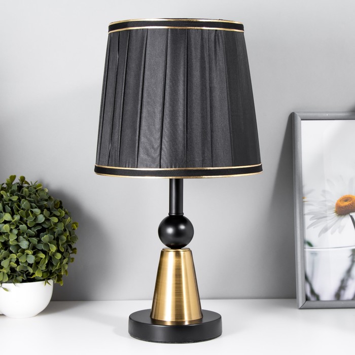

Настольная лампа Анфия E27 40Вт черный 25х25х41 см