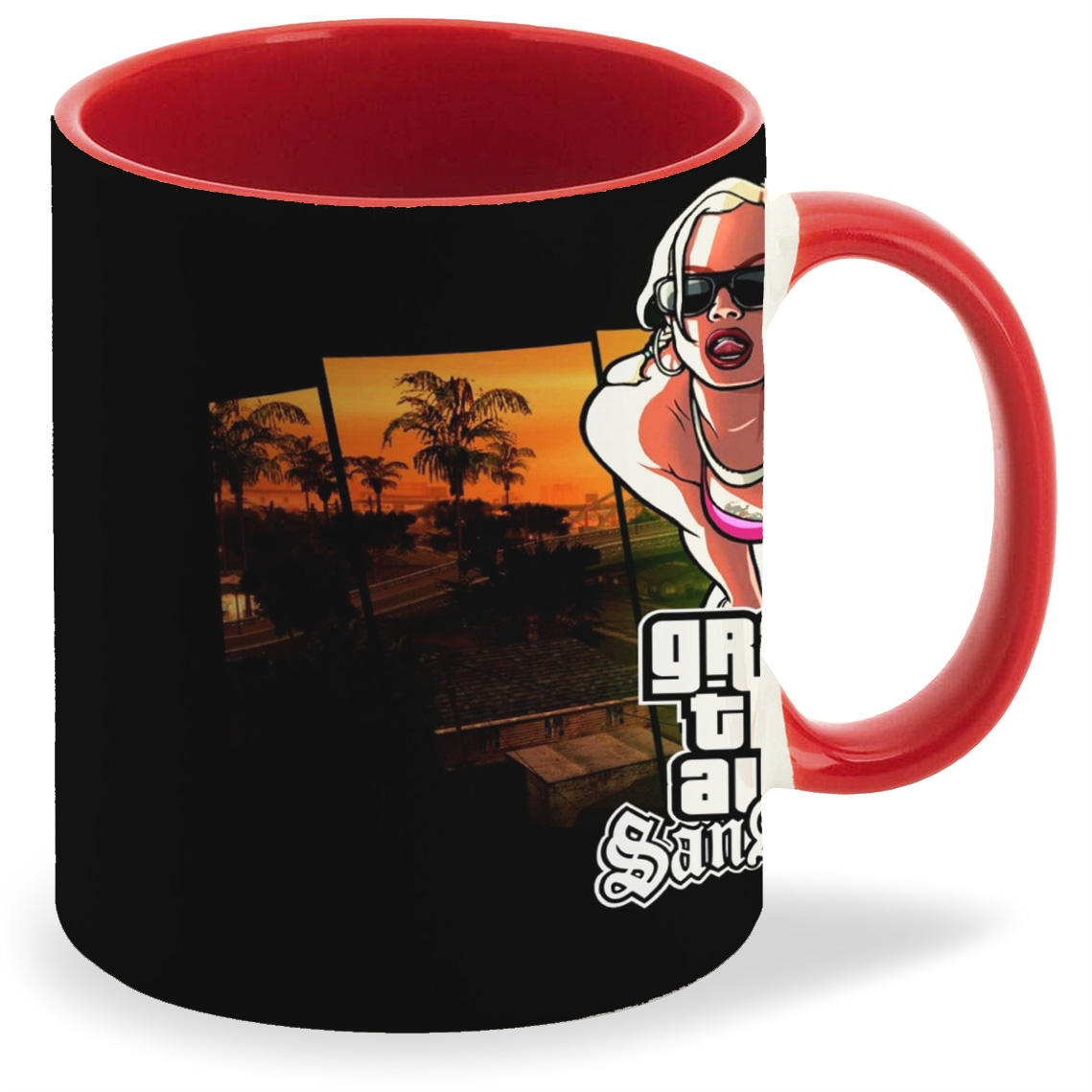 

Кружка CoolPodarok Grand theft Auto GTA Гта (девушка и лого), Grand theft Auto GTA Гта (девушка и лого)