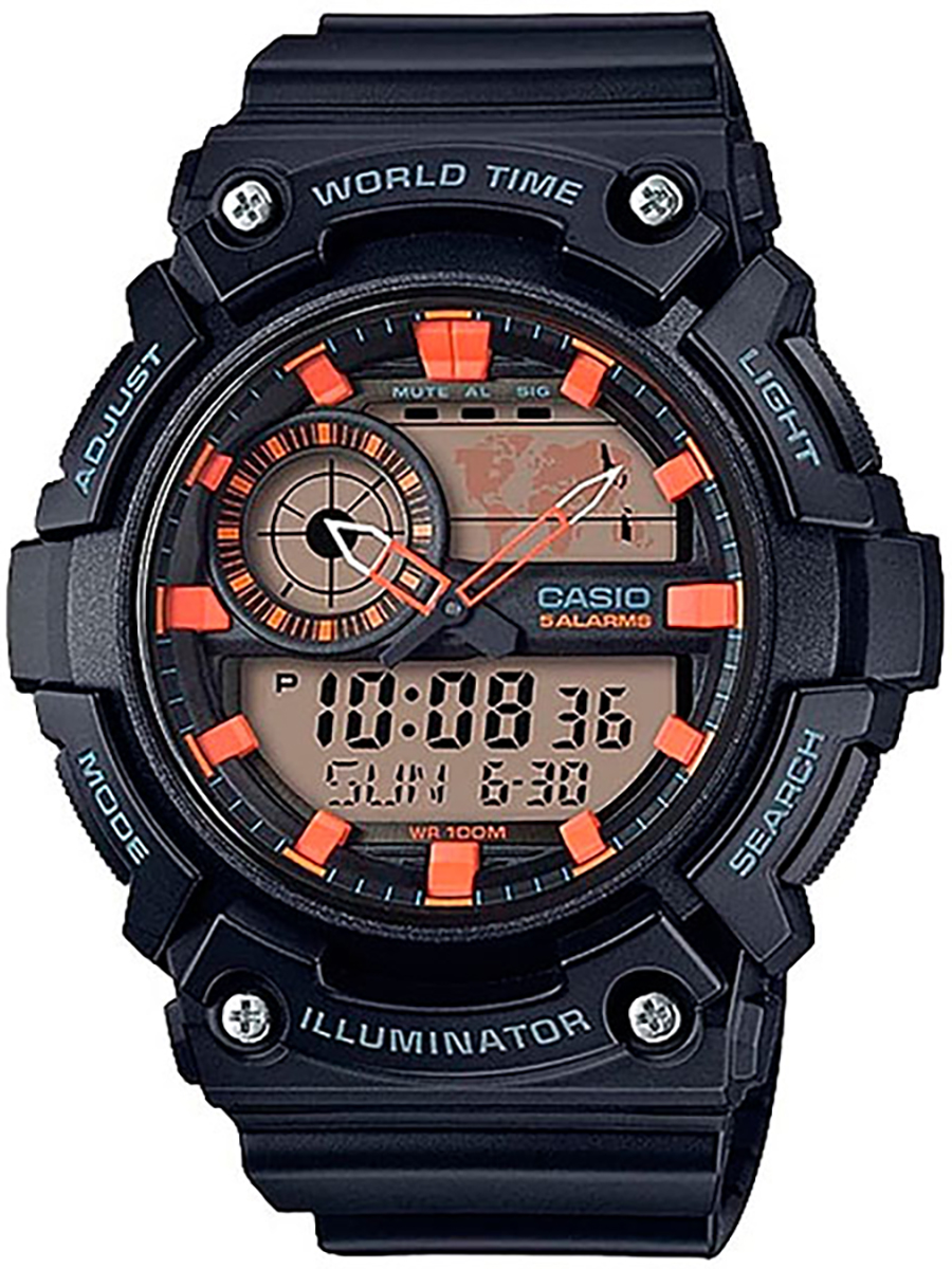 фото Наручные часы мужские casio aeq-200w-1a2