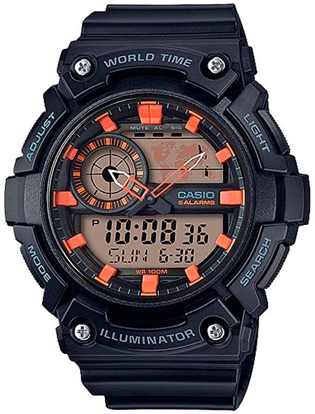 фото Наручные часы мужские casio aeq-200w-1a2