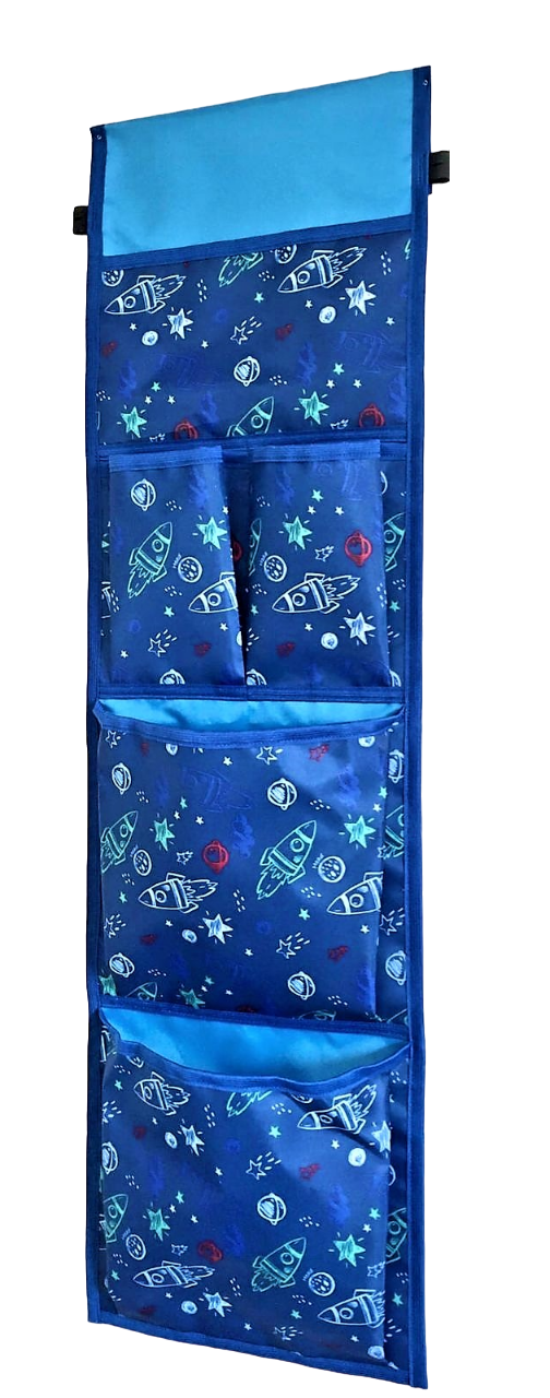 Кармашки для детского шкафчика FivePlus ракета, синий vipkarmashki обучающие кармашки в шкафчик для детского сада для мальчиков
