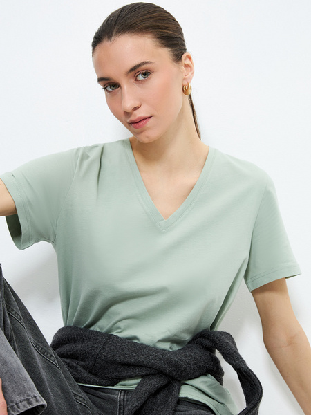 

Футболка женская ZARINA 3123501403 зеленая M, Зеленый, 3123501403