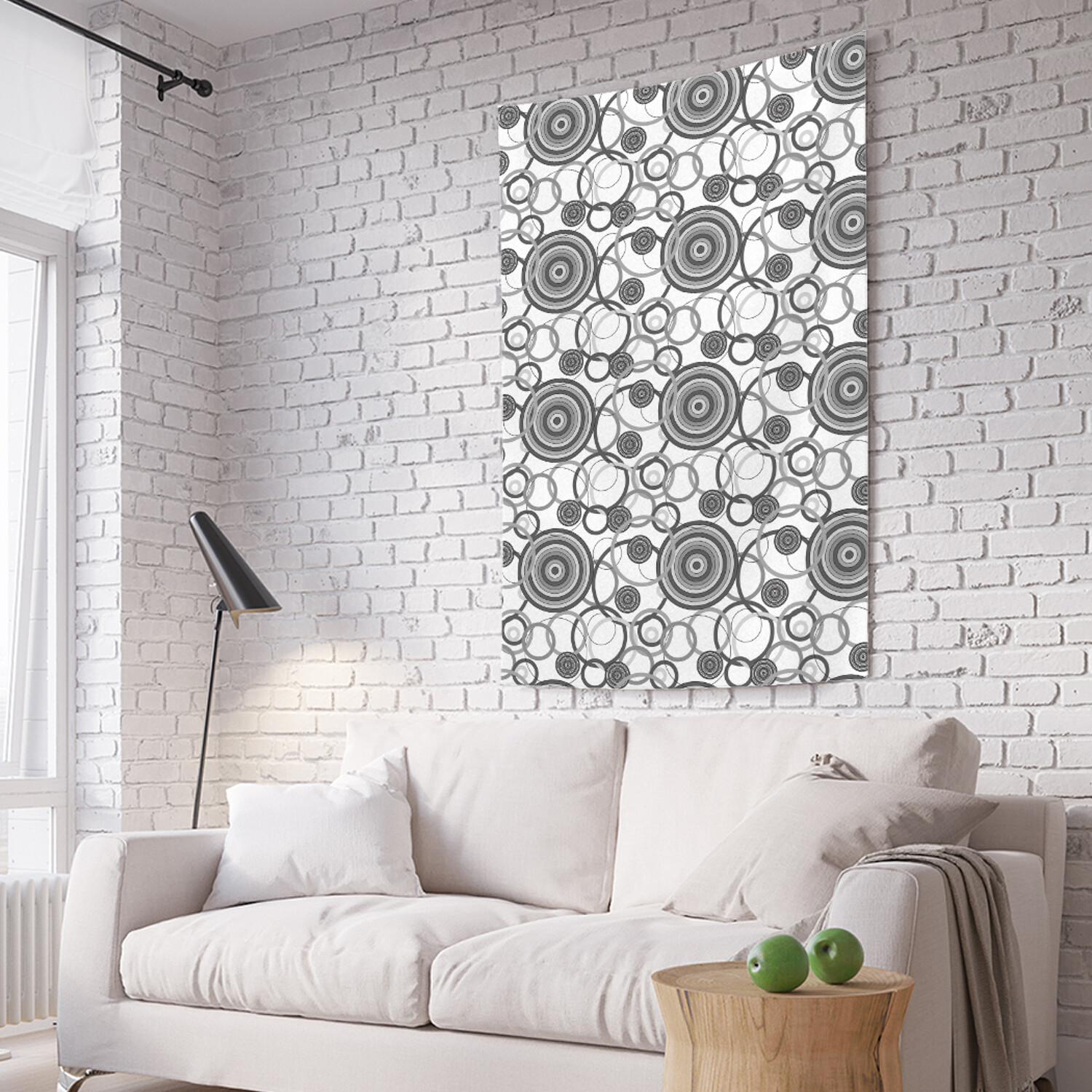 

Вертикальное фотопанно на стену JoyArty Кольцевые узоры 150x200 см, Кольцевые узоры