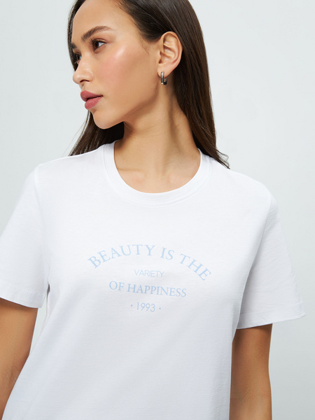 

Футболка женская ZARINA 3122522422 белая XL, 3122522422