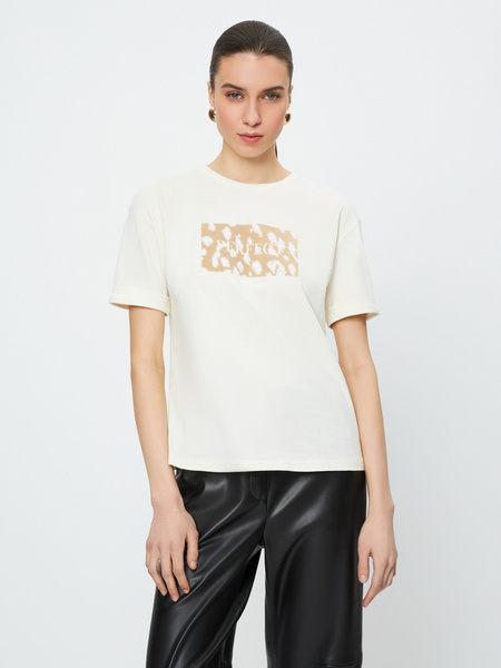 

Футболка женская ZARINA 2461573410 белая XL, 2461573410