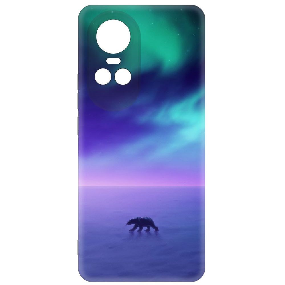 

Чехол-накладка Krutoff Soft Case Северное Сияние для Oppo Reno10 Pro 5G черный