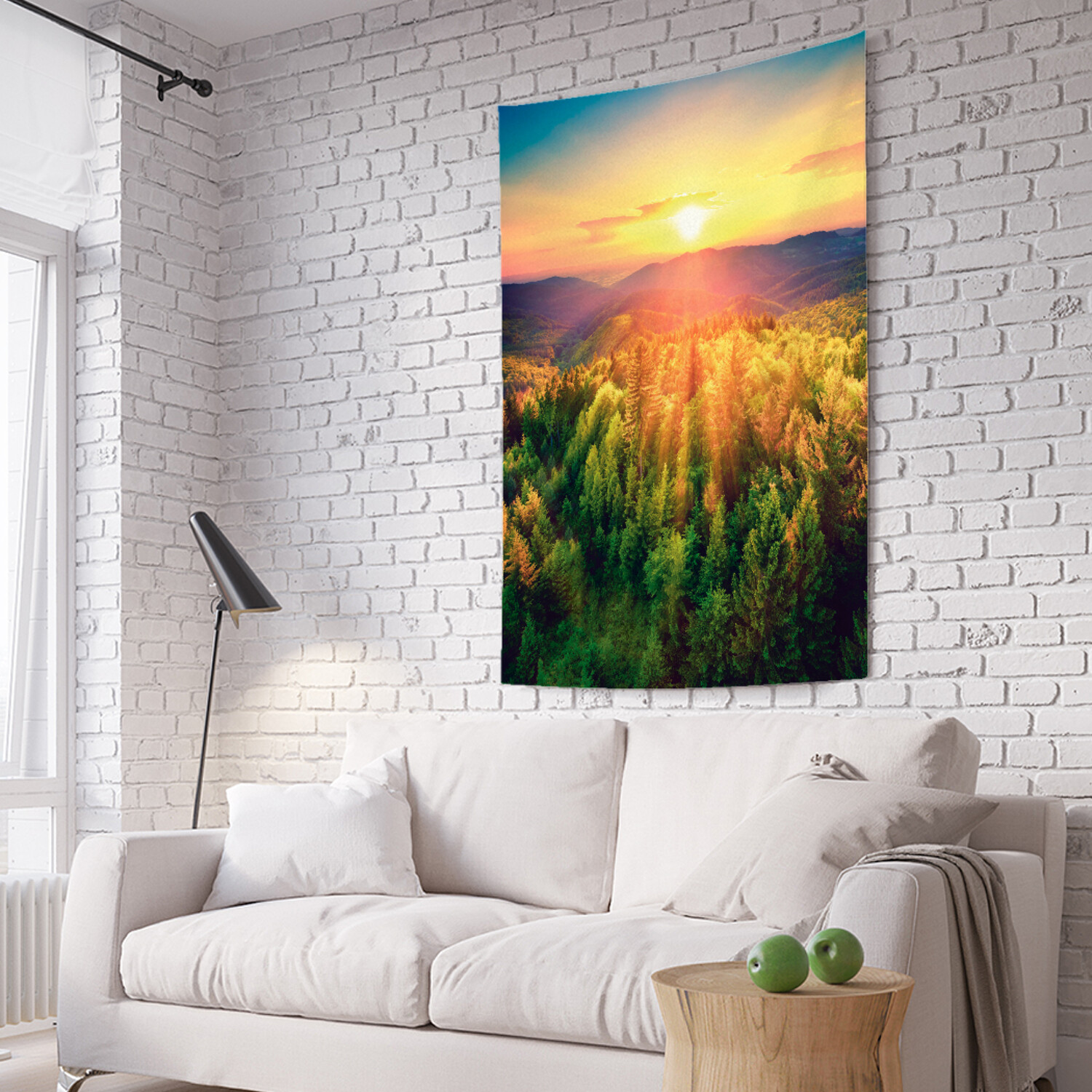 

Вертикальное фотопанно на стену JoyArty Утренний лес 150x200 см, Утренний лес