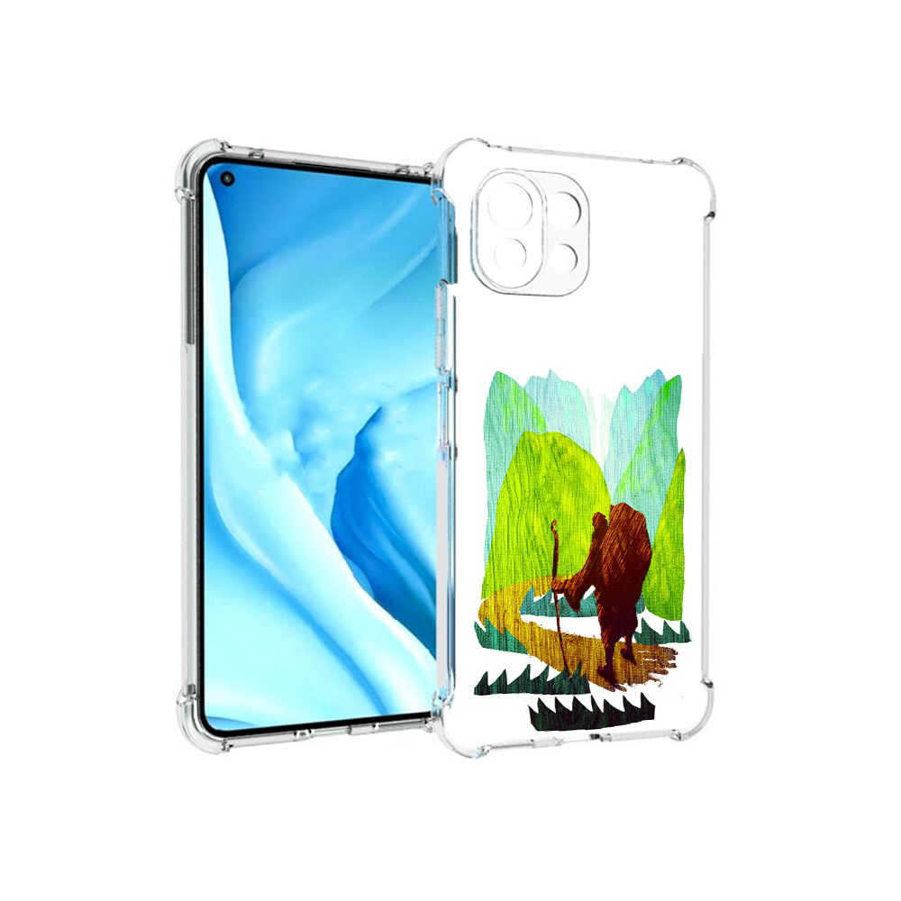 

Чехол MyPads Tocco для Xiaomi Mi 11 Lite Лесная тропа (PT159462.256.106), Прозрачный, Tocco