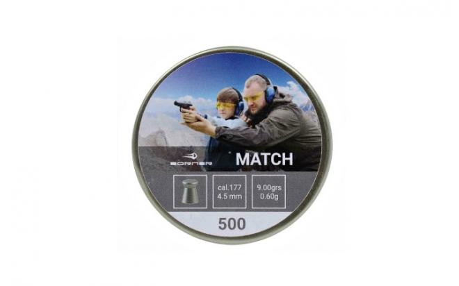 

Пули пневматические Borner Match 4,5 мм 0,60 грамма (500 штук)