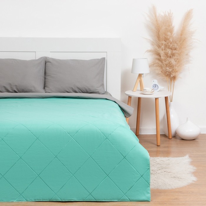 

Покрывало LoveLife 2 сп 180х210±5 см, цвет мятный, микрофайбер, 100% п/э
