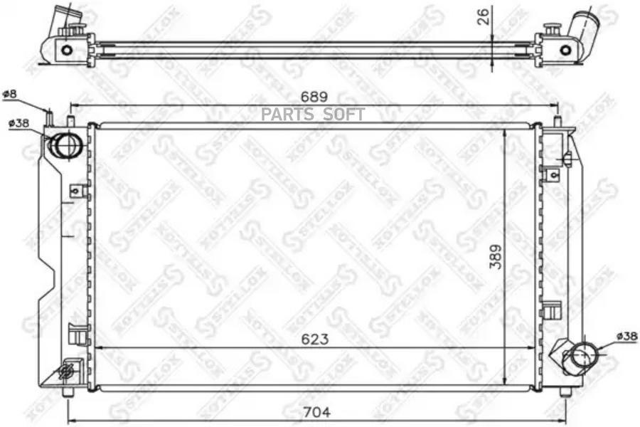 

STELLOX Радиатор охлаждения STELLOX 1026308sx