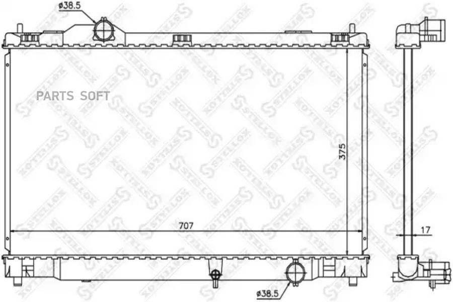 

STELLOX Радиатор охлаждения STELLOX 1026322sx